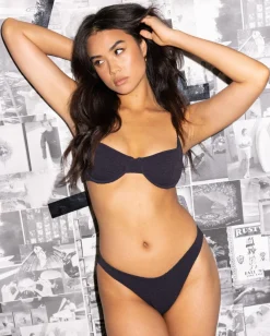 Online Sandalwood Textured Classic Bikini Pant Bottom Womens Bikini Bottoms