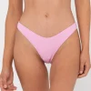 Cheap Sandalwood Textured Midi Bikini Bottom Womens Bikinis