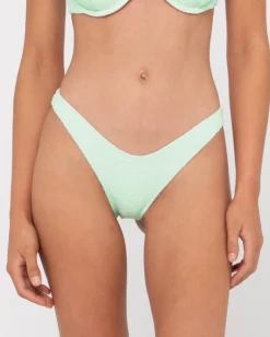 Flash Sale Sandalwood Textured Midi Bikini Bottom Womens Bikinis