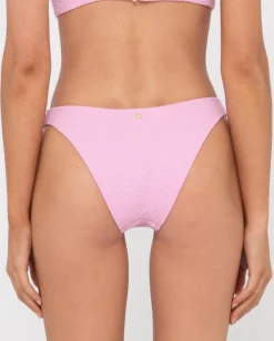 Shop Sandalwood Textured Midi Bikini Bottom Womens Bikini Bottoms