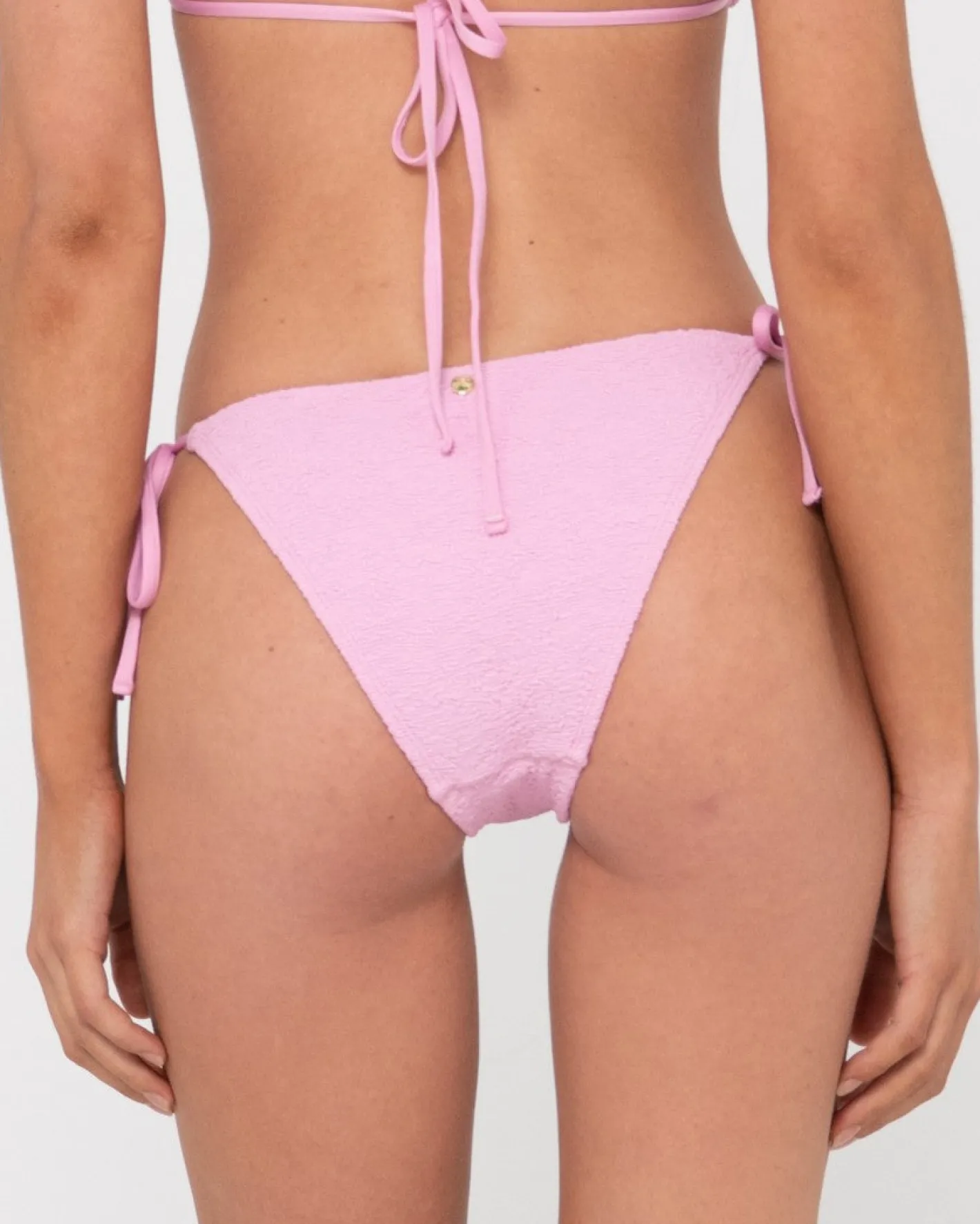 Store Sandalwood Textured Midi Side Ties Bikini Bottom Womens Bikinis