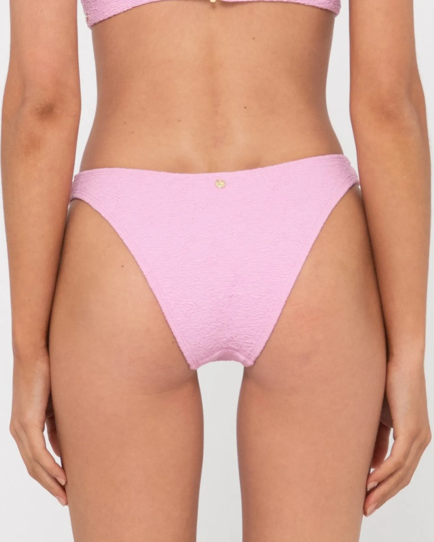 Cheap Sandalwood Textured Midi Bikini Bottom Womens Bikinis