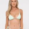 Shop Sandalwood Textured Slick Triangle Bikini Top Womens Bikini Tops