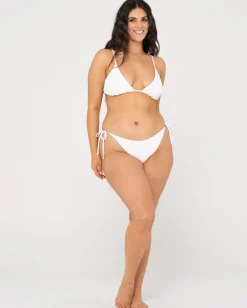 New Sandalwood Textured Slick Triangle Bikini Top Womens Bikinis