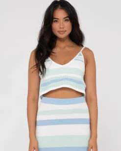 Shop Sandbar Knitted Crop Cami Top Womens Fashion Tops