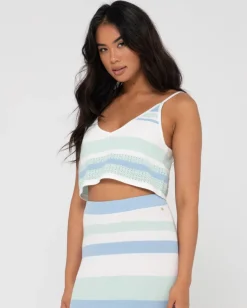 Shop Sandbar Knitted Crop Cami Top Womens Fashion Tops