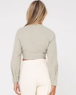 New Savanna Long Sleeve Top Womens Fashion Tops