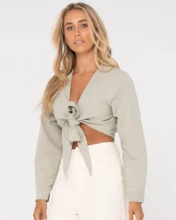 New Savanna Long Sleeve Top Womens Fashion Tops