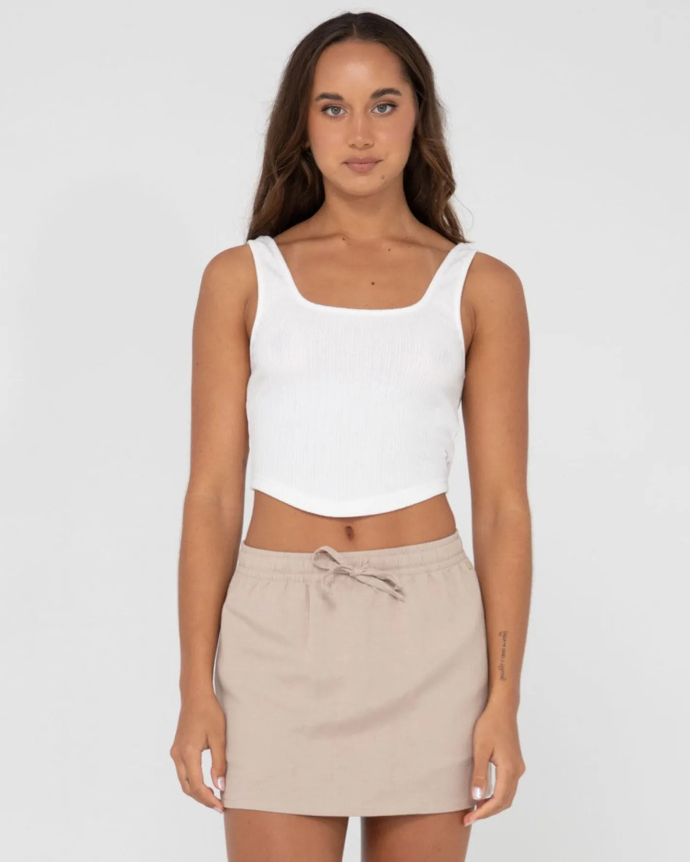 New Scarlett Cropped Tank Top Womens Tees & Tanks