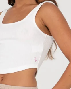 New Scarlett Cropped Tank Top Womens Tees & Tanks