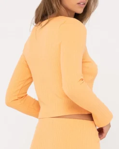 Flash Sale Scarlett Ribbed Long Sleeve Top Womens Fashion Tops