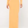 Cheap Scarlett Ribbed Mid Rise Maxi Tube Skirt Womens Skirts