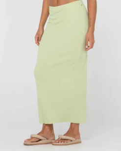 Flash Sale Scarlett Ribbed Mid Rise Maxi Tube Skirt Womens Skirts