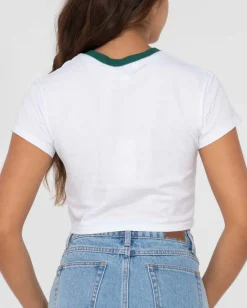 Flash Sale Second Chance Short Sleeve Graphic Baby Tee Womens Tees & Tanks