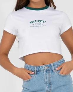 Flash Sale Second Chance Short Sleeve Graphic Baby Tee Womens Tees & Tanks