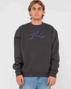 Discount Shadow R Relaxed Super Fleece Crew Mens Hoodies & Fleece