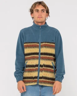 Shop Shag Paneled Full Zip Fleece Mens Hoodies & Fleece