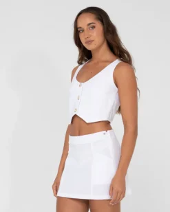 Outlet Sicily Button Down Vest Top Womens Fashion Tops