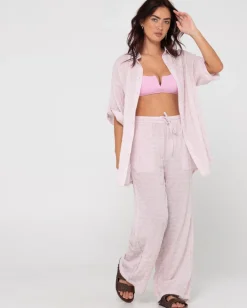 Best Siena High Waisted Relaxed Fit Beach Pant Womens Pants