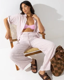 Best Siena High Waisted Relaxed Fit Beach Pant Womens Pants