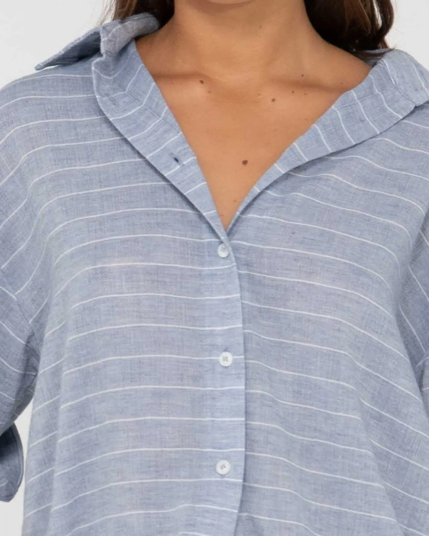 Best Siena Striped Oversized Shirt Womens Shirts