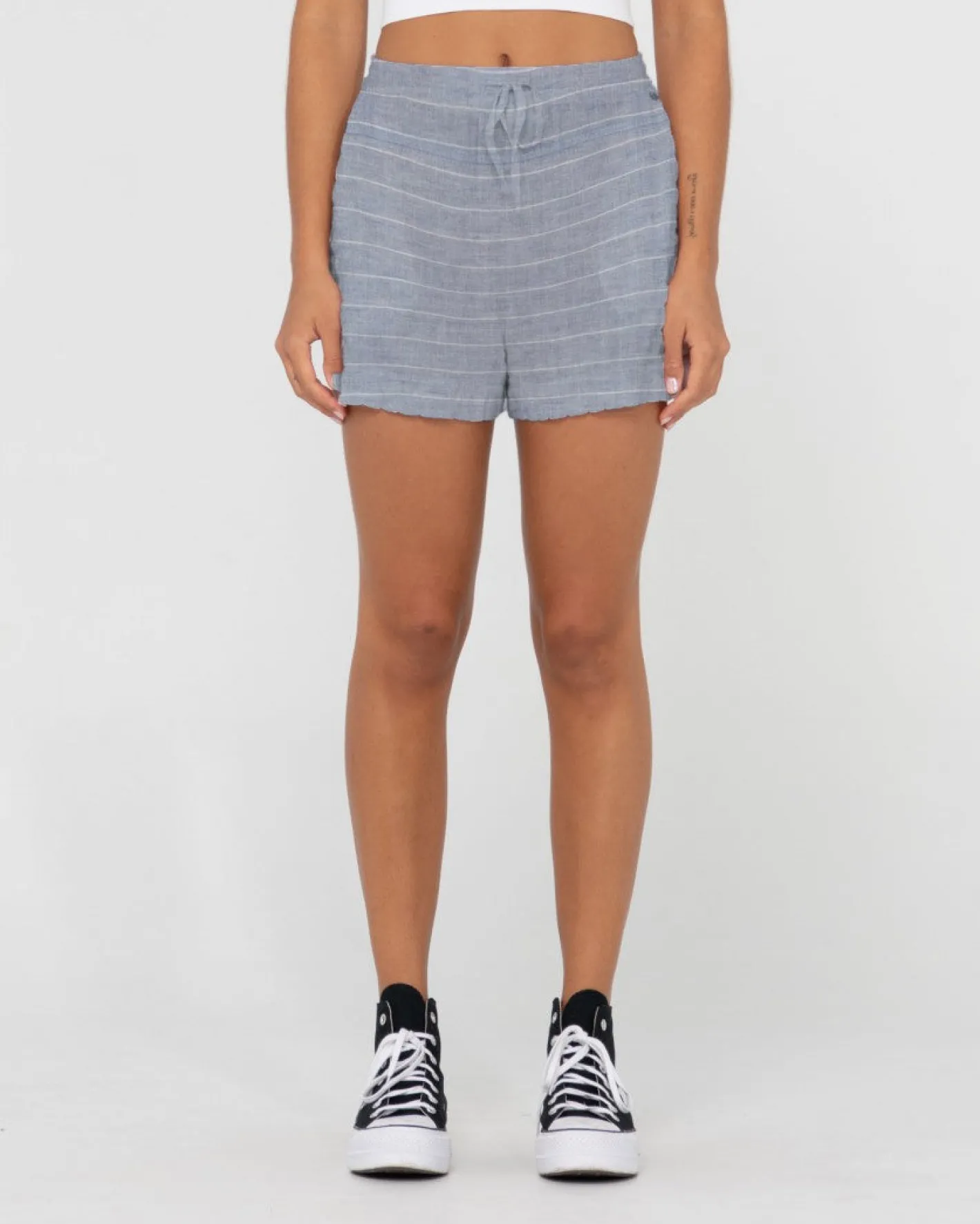 Cheap Siena Striped Relaxed Fit Short Womens Shorts