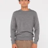 Sale Slung Lightweight Wool Crew Knit Mens Knitwear