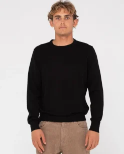 Clearance Slung Lightweight Wool Crew Knit Mens Knitwear