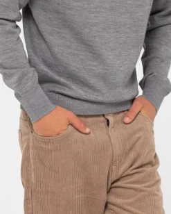 Sale Slung Lightweight Wool Crew Knit Mens Knitwear