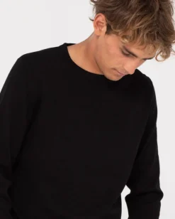 Clearance Slung Lightweight Wool Crew Knit Mens Knitwear