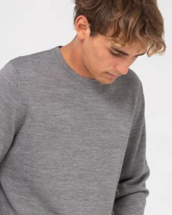 Sale Slung Lightweight Wool Crew Knit Mens Knitwear