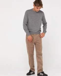 Sale Slung Lightweight Wool Crew Knit Mens Knitwear