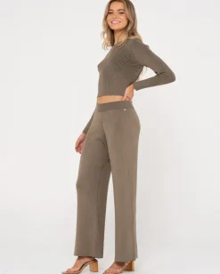 Outlet Solace Wide Leg Knit Lounge Pant Womens Pants