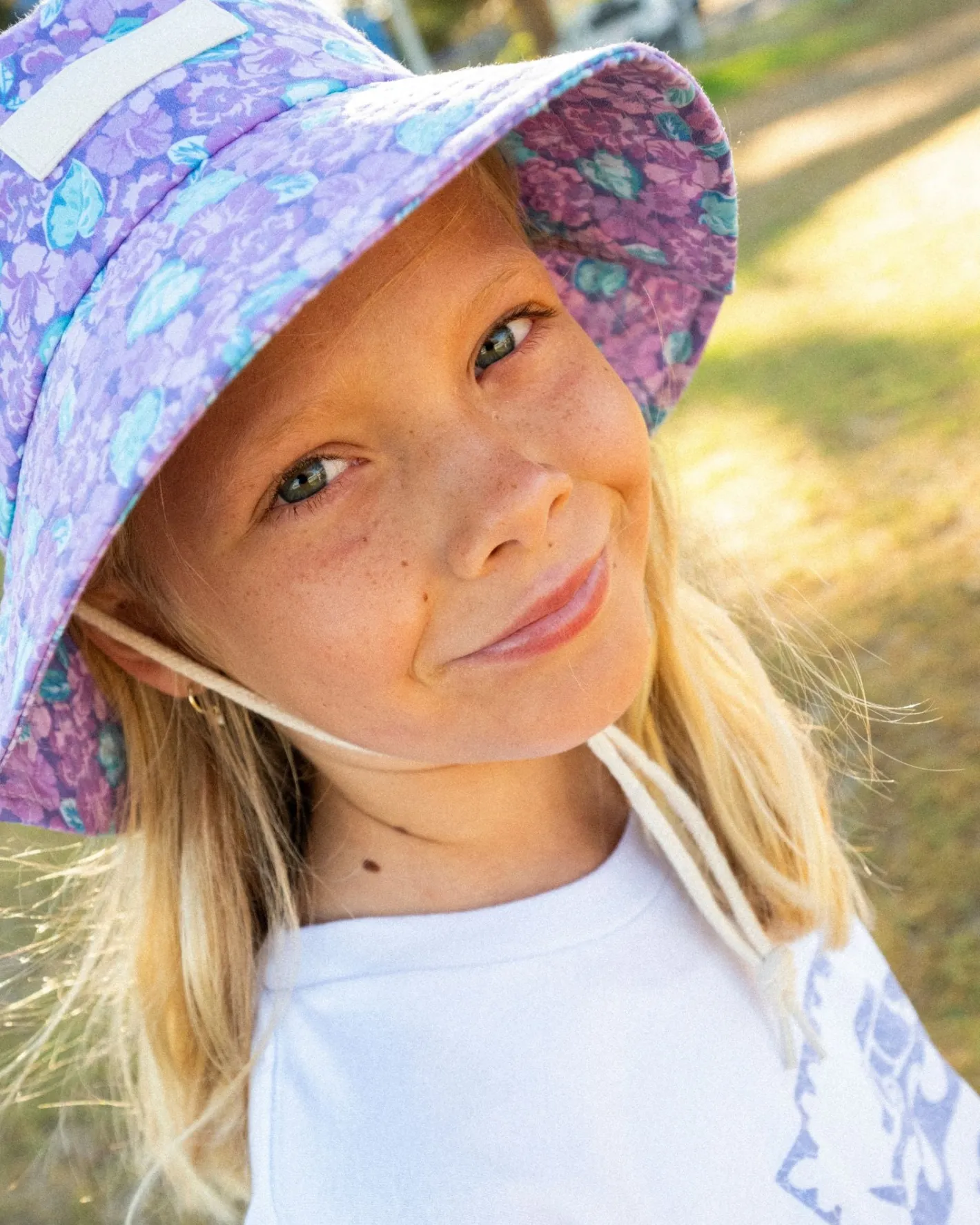 Sale Soleil Patterned Bucket Hat Girls Kids Accessories