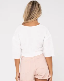 Best Somewhere Twisted Reversible Top Womens Fashion Tops