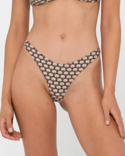 Sale Sorrento Shell Printed Brazilian Bikini Bottom Womens Bikinis
