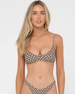 Best Sorrento Shell Printed Bralette Bikini Top Womens Bikini Tops
