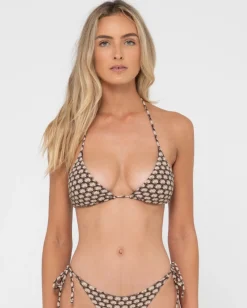 New Sorrento Shell Printed Multiway Bikini Top Womens Bikini Tops