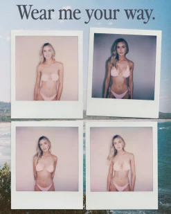 New Sorrento Shell Printed Multiway Bikini Top Womens Bikini Tops