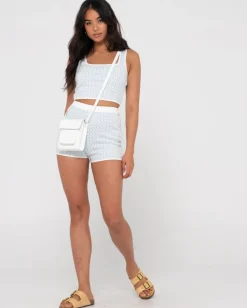 Outlet Spencer Knitted High Waisted Short Womens Shorts