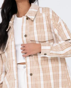 Clearance Stemming Oversized Plaid Shirt Womens Fashion Tops