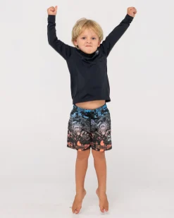 Sale Still Surf Long Sleeve Surf Top Runts Kids Swimwear