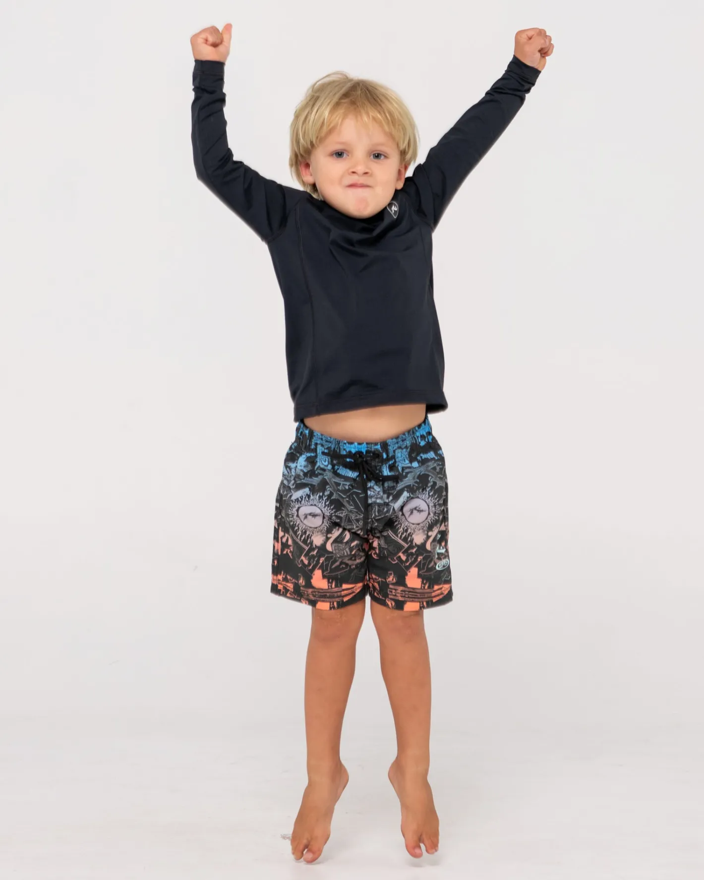 Sale Still Surf Long Sleeve Surf Top Runts Kids Swimwear