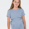 New Stolen Hearts Tie Tee Girls Kids Tops
