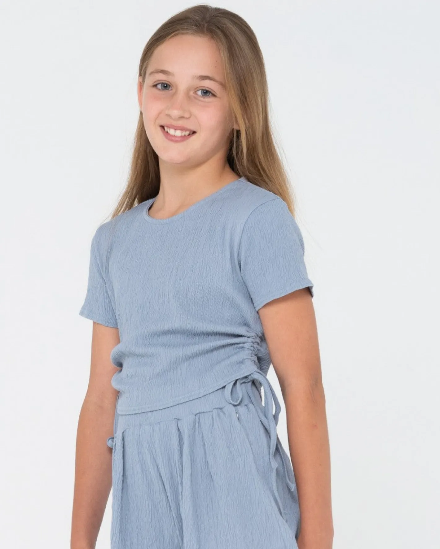 New Stolen Hearts Tie Tee Girls Kids Tops