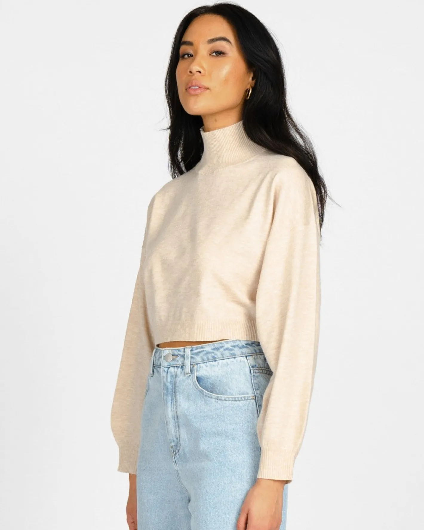 Sale Sunday High Neck Knit Womens Knitwear