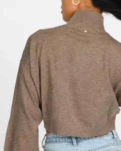 Clearance Sunday High Neck Knit Womens Knitwear