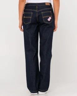 Discount Super Low Rise Straight Leg Denim Jean Womens Denim