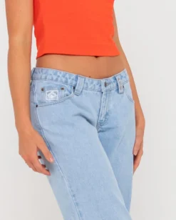 Best Sale Super Low Rise Straight Leg Jean Womens Denim