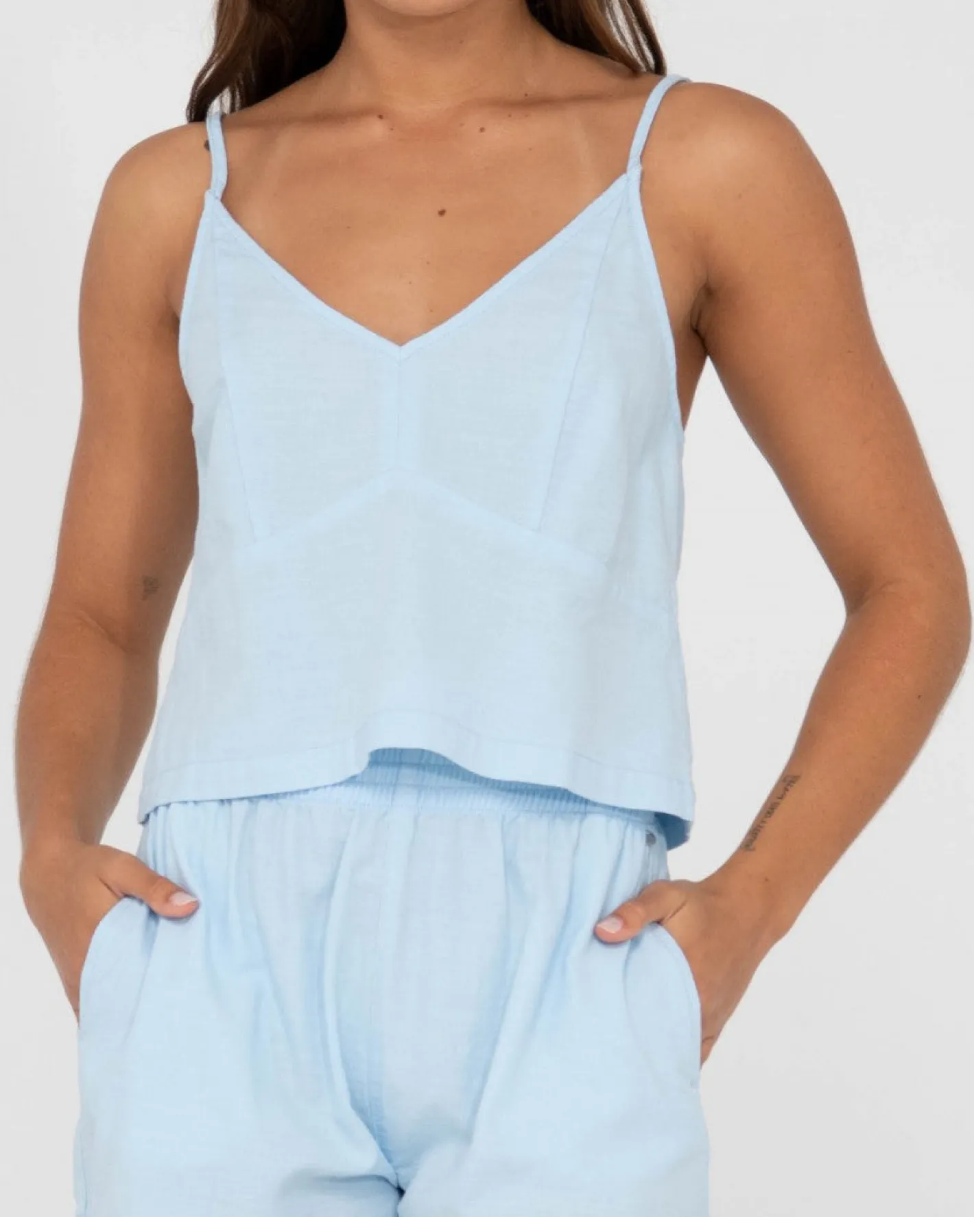 Hot Sweet Water V Neck Slip Cami Womens Fashion Tops